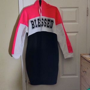 Long sleeve hoodie dress